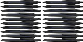 Schneider Reco Ballpoint Pen (Made from Recycled Plastic, Awarded"The Blue Angel", Ink Colour: Blue) Black, Pack of 20
