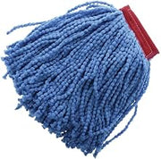 HUBERT Mop Head with 5" Headband Blue Microfiber Large Set of 3