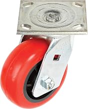 Faultless Swivel Plate Caster, 8" Polyurethane Wheel