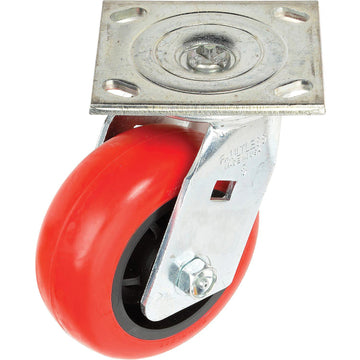Swivel Plate Caster by Faultless – 8"L x 2"W x 9.5"H, Steel, Model 1498-8