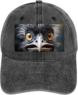 Baseball Cap Cowboy Dad Hat for Men Women Baseball Hat Emu Golf Dad Cap