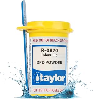Taylor Technologies R-0870-I, DPD Powder Reagent, 10 gram | Dropper Refill Tests Bromine and Chlorine in Pools & Spas, Replace Annually
