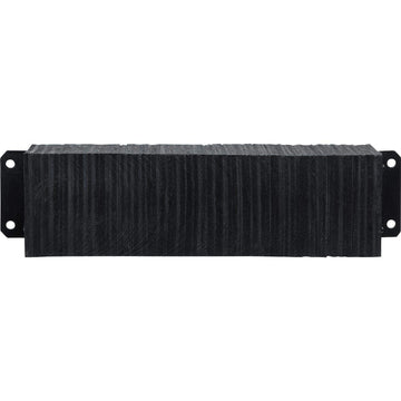 Rubber Dock Bumper by Global Industrial – 4.5"L x 38"W x 12"H, Rubber, Black, Model 988029