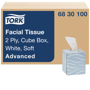 Tork Soft Facial Tissue Cube Box White, 36 x 86 Sheets, 6830100