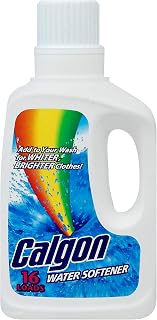 Calgon Liquid Water Softener, Brighter Clothes, Laundry Detergent Booster 32 Fl Oz (Pack of 2)