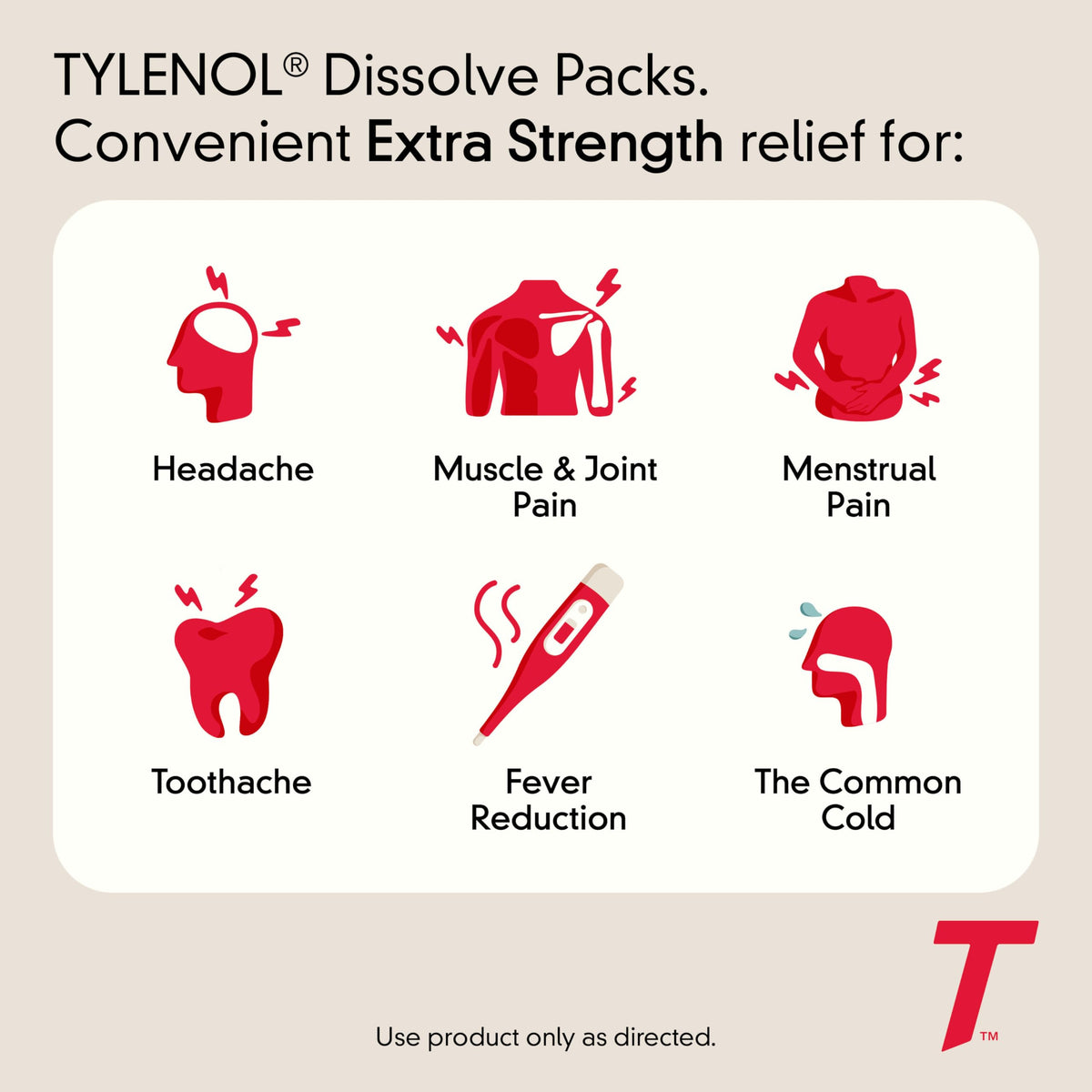 Extra Strength Dissolve Powder Packs by Tylenol – 32 Count, Multi, Model 041532