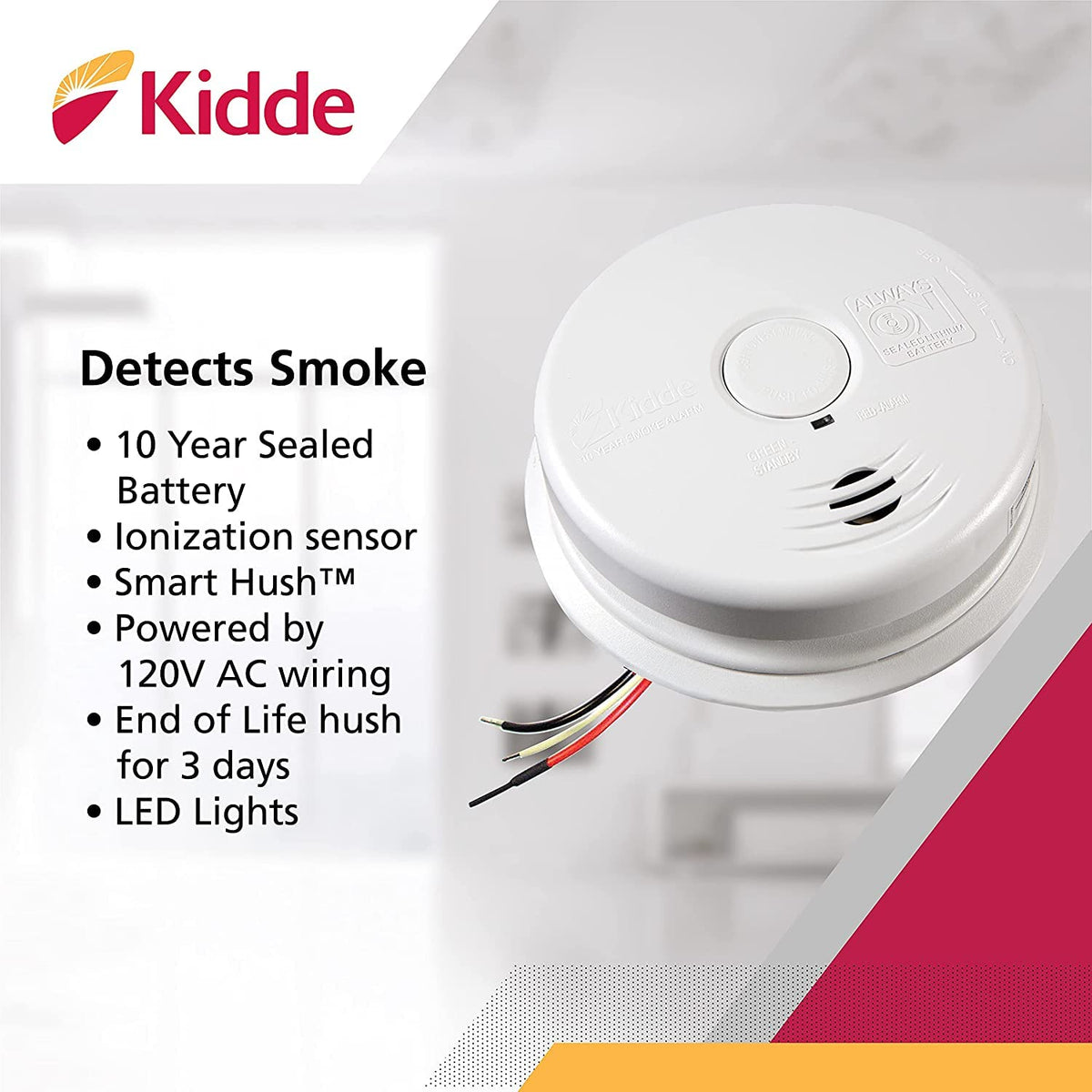 Kidde 1 / 2 packs / Hardwired Smoke Detectors & Fire Alarms