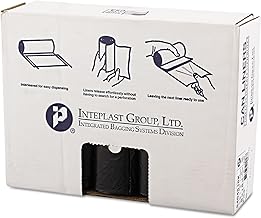 Inteplast Group IBS S404816K High Density Commercial Can Liners 40x48 16 Mic - Black