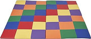 ECR4Kids SoftZone Patchwork Activity Folding Play Mat, 58in Square, Baby Essentials, Assorted