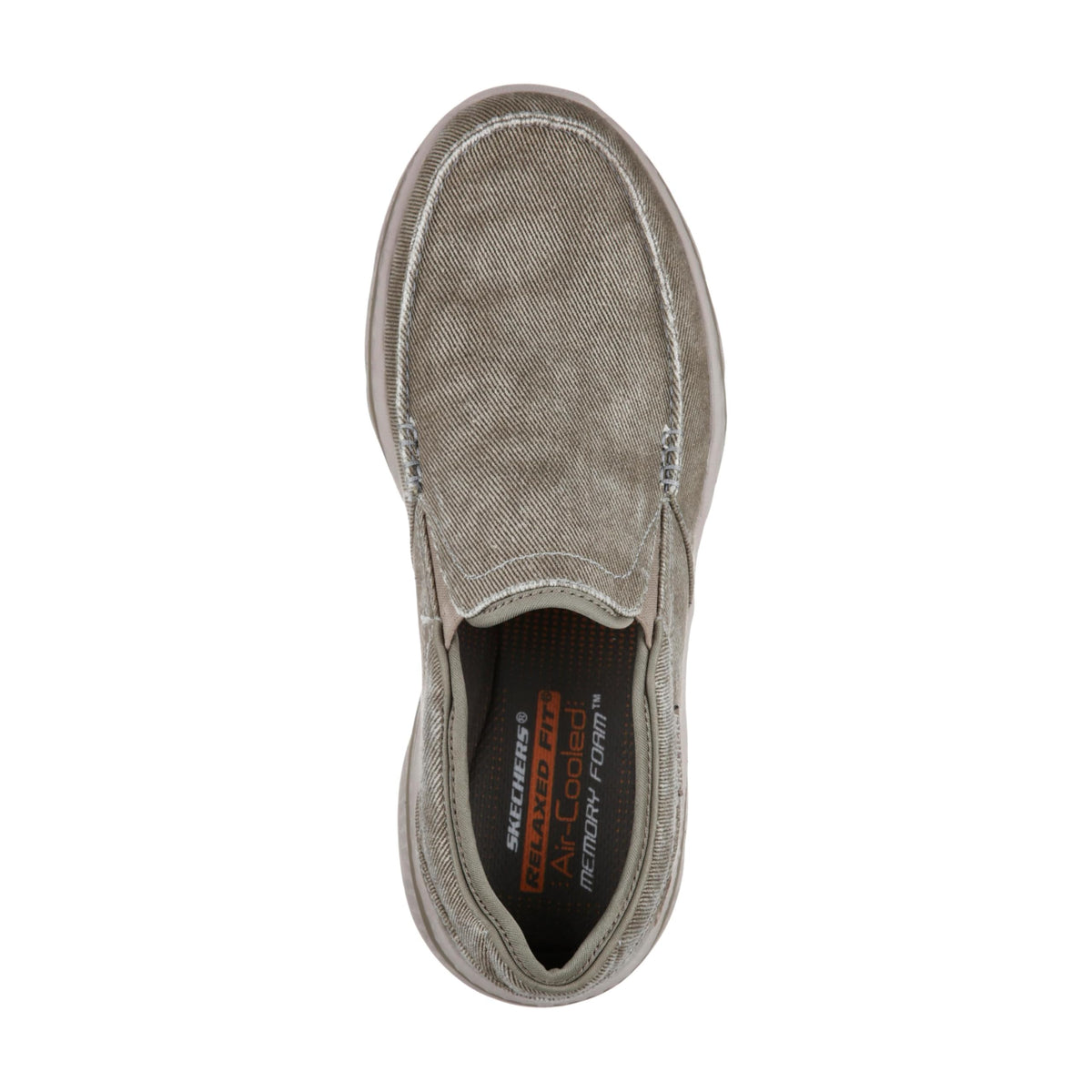 Men's Relaxed Fit-creston-moseco by Skechers – 10, Textile, Taupe, Model 65355-578-10 M US