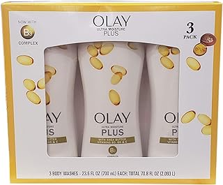 Olay Ultra Moisture Plus Body Wash (Netcount 3 X 23.6 Fl Ounce Net Wt 70.8 Fl Ounce ),