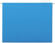 AbilityOne Hanging File Folder - 1/5 Cut, Letter Size, Blue 7530-01-364-9499: Box, 25 Item(s)