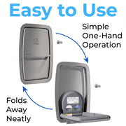 Baby Changing Station Vertical Recessed-Mounted by Koala Kare – Stainless Steel, Model KB311-SSRE