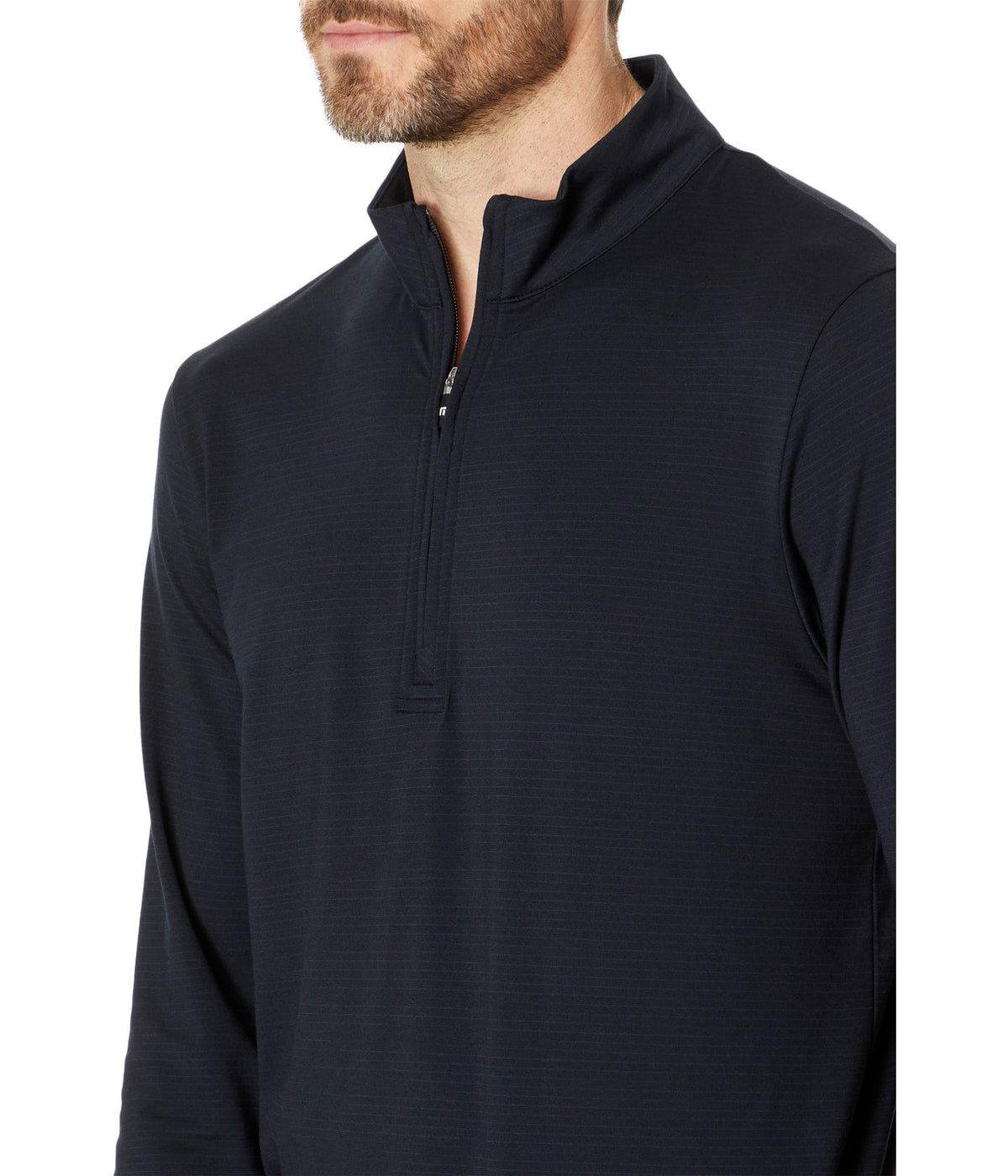 The Heater 1/4 Zip Black SM by TravisMathew – Small, Polyester, Black, Model 1MAA591