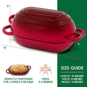 Basilico Red / 2 Qt / 9.0 kilograms Dutch Ovens