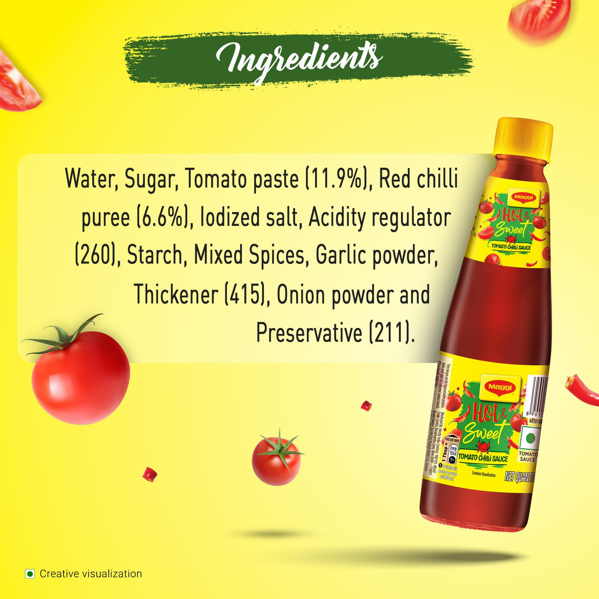 Hot & Sweet Tomato chilli sauce 500g by Maggi – 1.1 Pound (Pack of 1), Model 8901058117783