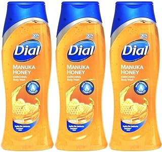 Dial Manuka Honey Enriching Body Wash, 21 Ounce (Pack of 3) Total 63 Ounces