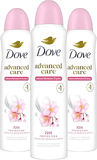 Dove Advanced Care Antiperspirant Spray Sakura Blossom & Yuzu 3.8oz 3PK