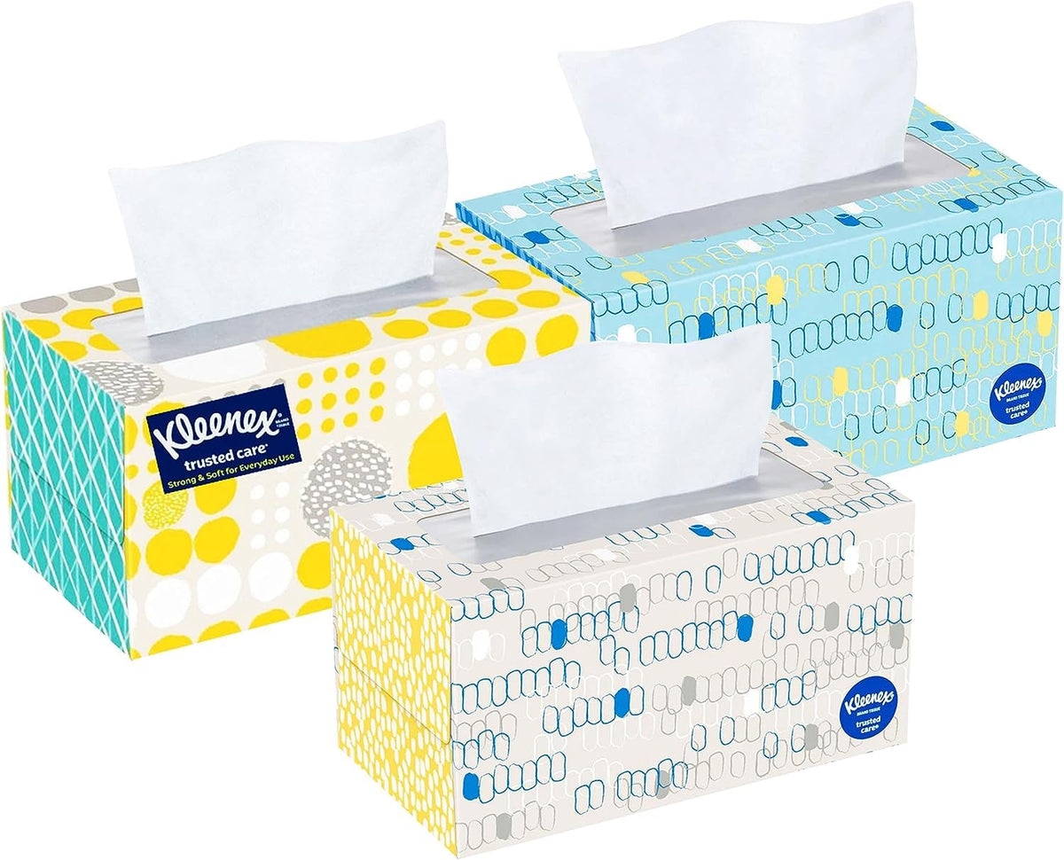 Kleenex White / 230 Count (Pack of 3) / 1 Box Tissues