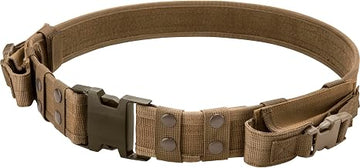 Barska Loaded Gear Tactical Utility Belt – Heavy Duty Adjustable 34-44 Inches with Removable Pouches for Outdoors