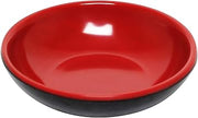 Thunder Group 1 oz, 2 3/4" x 2 3/4", sauce dish, red & black, two tone, comes in dozen