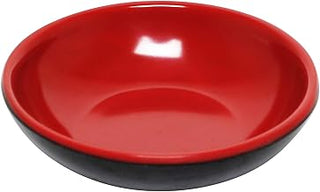 Thunder Group 1 oz, 2 3/4" x 2 3/4", sauce dish, red & black, two tone, comes in dozen