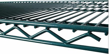 Commercial Green Epoxy Coated Wire Shelving 24 x 36 (2 Shelves) - NSF