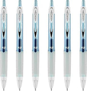 Uni-Ball uniball 207 Fashion Retractable Gel Pen, Medium Point (0.7mm), Light Blue Ink, 6 Pens