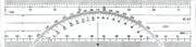 Westcott 6-Inch Metric Protractor Ruler (W-43 BP)