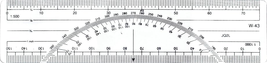 Westcott 6-Inch Metric Protractor Ruler (W-43 BP)