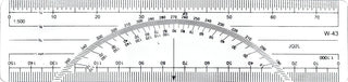Westcott 6-Inch Metric Protractor Ruler (W-43 BP)