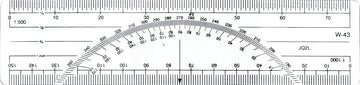 Westcott 6-Inch Metric Protractor Ruler (W-43 BP)