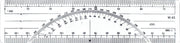 6-Inch Metric Protractor Ruler ( BP) by Westcott – Plastic, Clear, Model W-43