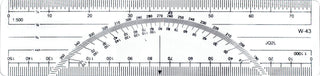 6-Inch Metric Protractor Ruler ( BP) by Westcott – Plastic, Clear, Model W-43
