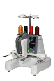 Entrepreneur One Single-Needle Embroidery Machine by Brother – 23.1 x 19.92 x 22.24, Plastic, White, Model PR1X