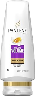 Pantene Pro-V Sheer Volume Conditioner, 12 fl oz (Packaging May Vary)