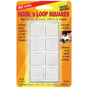 Miller Studio MIL3249W-3 Hook 'n Loop 7/8-Inch Square Hook & Loop Fastener by Magic Mounts – 7/8 inch, White, Pack of 180