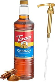 Torani Cinnamon Syrup 1L with Pump – Lattes, Mochas & Cocktails