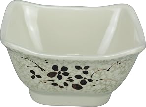 Yanco HO-5450 Honda Bowl, Square, 10 oz Capacity, 2.25" Height, 4.75" Width, 4.75" Length, Melamine, Pack of 48