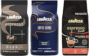 Lavazza Whole Bean Coffee Variety Pack, Medium Roast, 2.2 lb (Pack of 3 Bags)