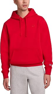 Champion Men's Pullover Fleece Hoodie, Standard Fit, Midweight, C Logo, Available in Regular and Big & Tall