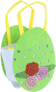 BESPORTBLE Easter Egg Tote Bag, Non Woven Green Storage Bag | Portable Design, Rational Capacity, for Chocolates, Party Use, Lightweight Carry Handle