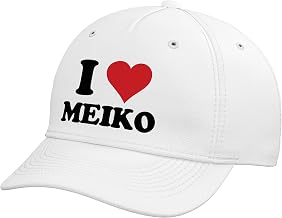 I Heart Meiko First Name I Love Personalized Stuff Adjustable Baseball Hat
