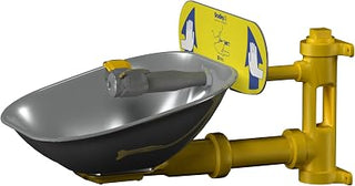 Bradley S19224B Safety Eye/Face Wash with Stainless Steel Bowl, Wall Mount, 0.4 GPM Water Flow, 13" Width x 19-11/16" Depth