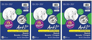 uCreate PAC4850-3 UCreate 9-Inch x 12-Inch All-Purpose Sketch Diary, Standard Weight, 30 Sheets, 3 Packs