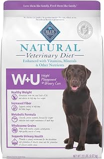 Blue Buffalo Natural Veterinary Diet W+U Chicken Dry Dog Food, 22 lb