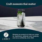 Libbey Ascent Black Ribbon / 8 Count (Pack of 1) / Ascent Tumblers & Water Glasses