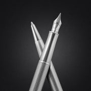 Sonnet Ballpoint Pen - Ciselé Palladium - Chrome Trim (Special Edition) by Parker – 1 Count (Pack of 1), Chrome White, Model 2209263