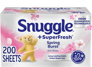 Snuggle Lavender / 200 Count (Pack of 6) / Spring Burst Dryer Sheets