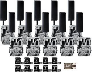 Spartan GoLive2 4G/LTE 1080p Trail Camera (10-Pack) Bundle (21 Items)